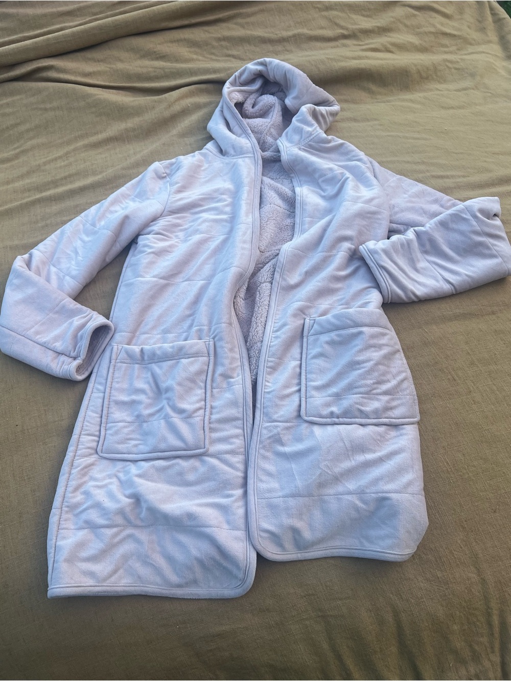 NWT Daydream Blush Pink Ultra Plush Long Line Oversized Hooded Cardigan Size S